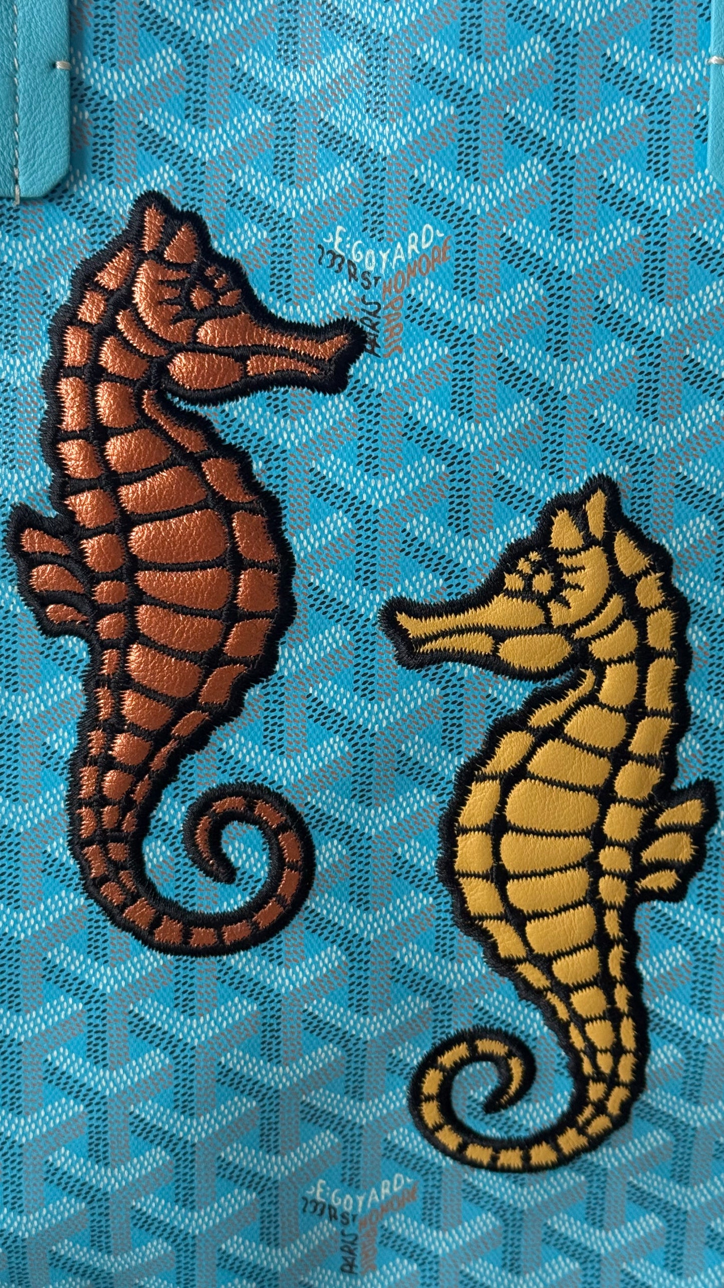 Goyard Anjou PM Bag Seahorse Turquoise