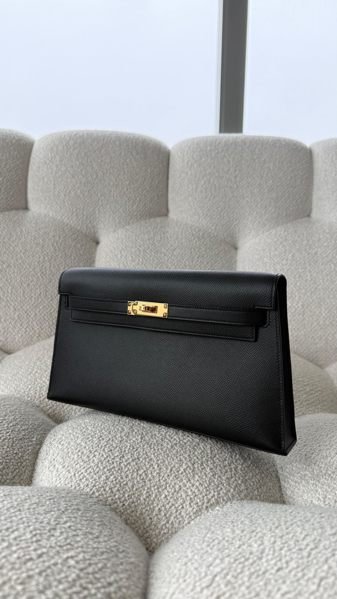 Hermès Kelly Elan Epsom Black GHW K