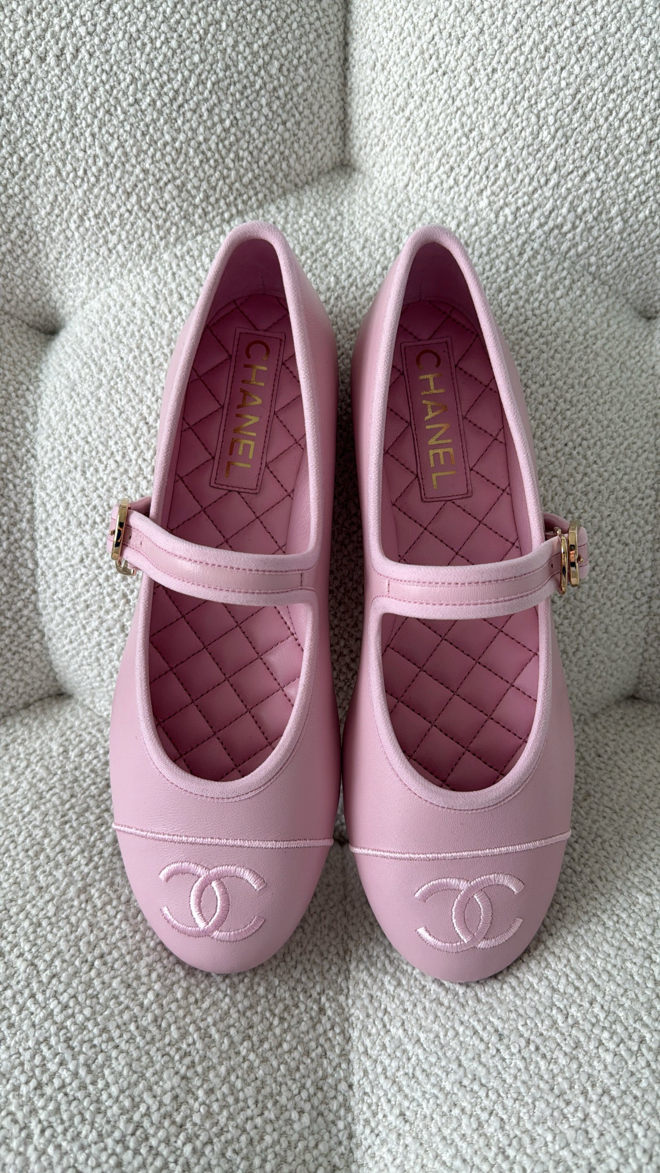 Chanel Mary Janes Pink
