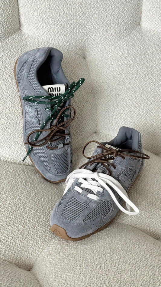 Miu Miu x New Balance 530 SL Trainers Suede & Mesh Periwinkle Blue