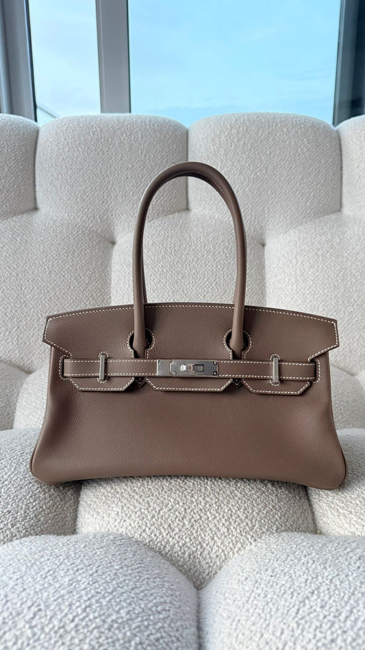 Hermès Birkin Shoulder Light 29 Evercolor Etoupe PHW K