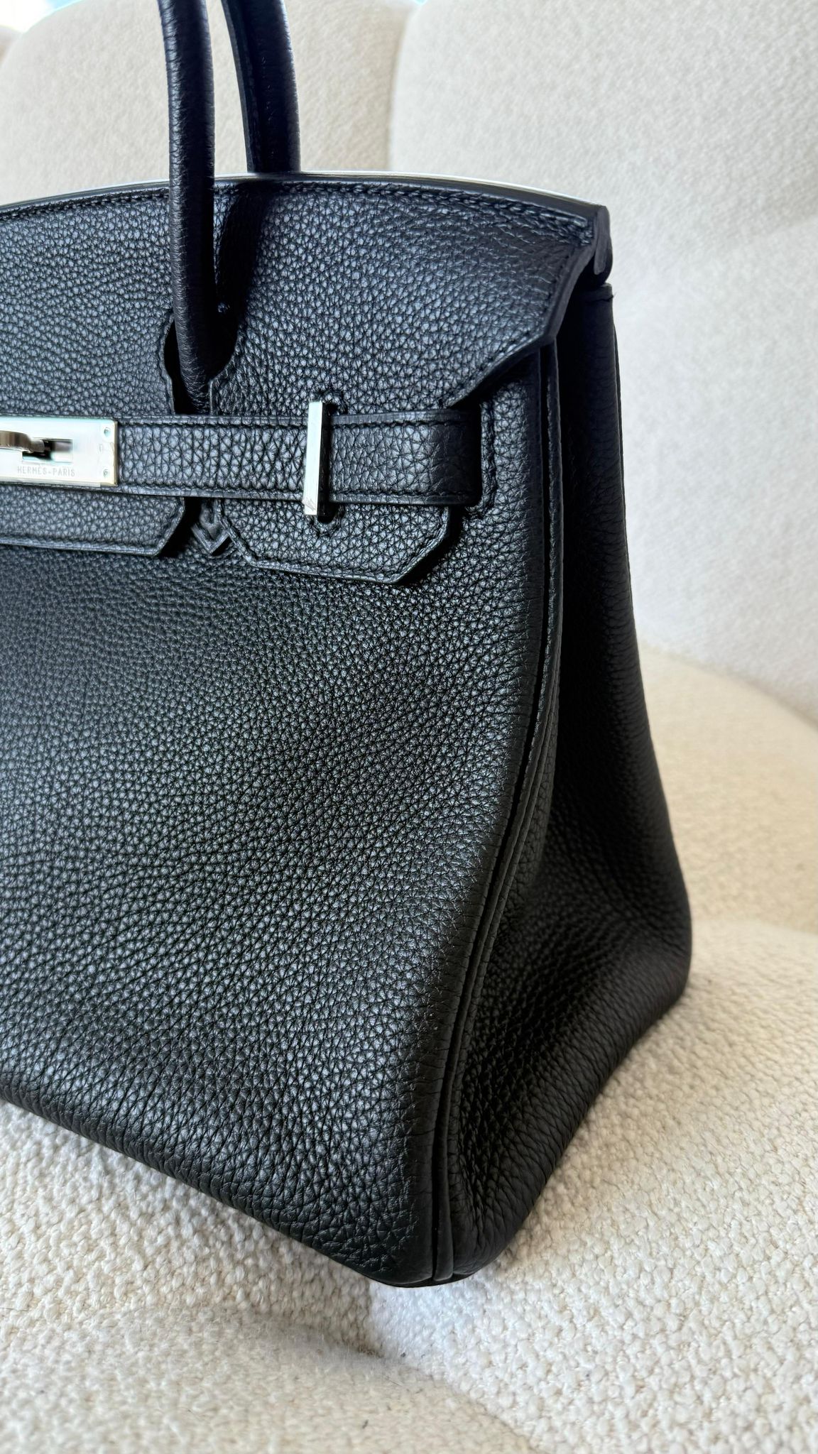 Pre-Loved Hermès Birkin B30 Togo Black PHW O