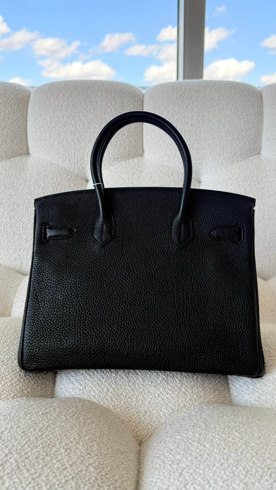 Pre-Loved Hermès Birkin B30 Togo Black PHW O