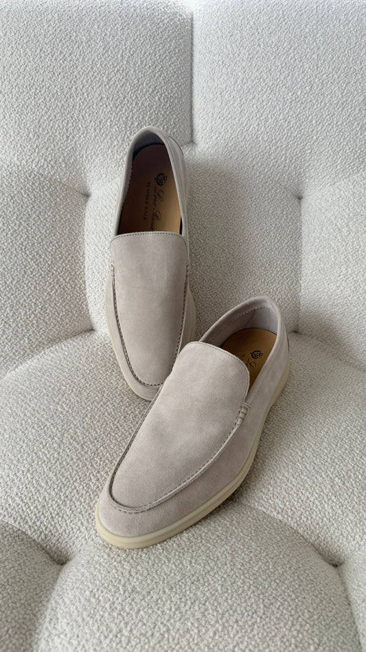 Loro Piana Summer Walk Loafer Suede Classic Beige