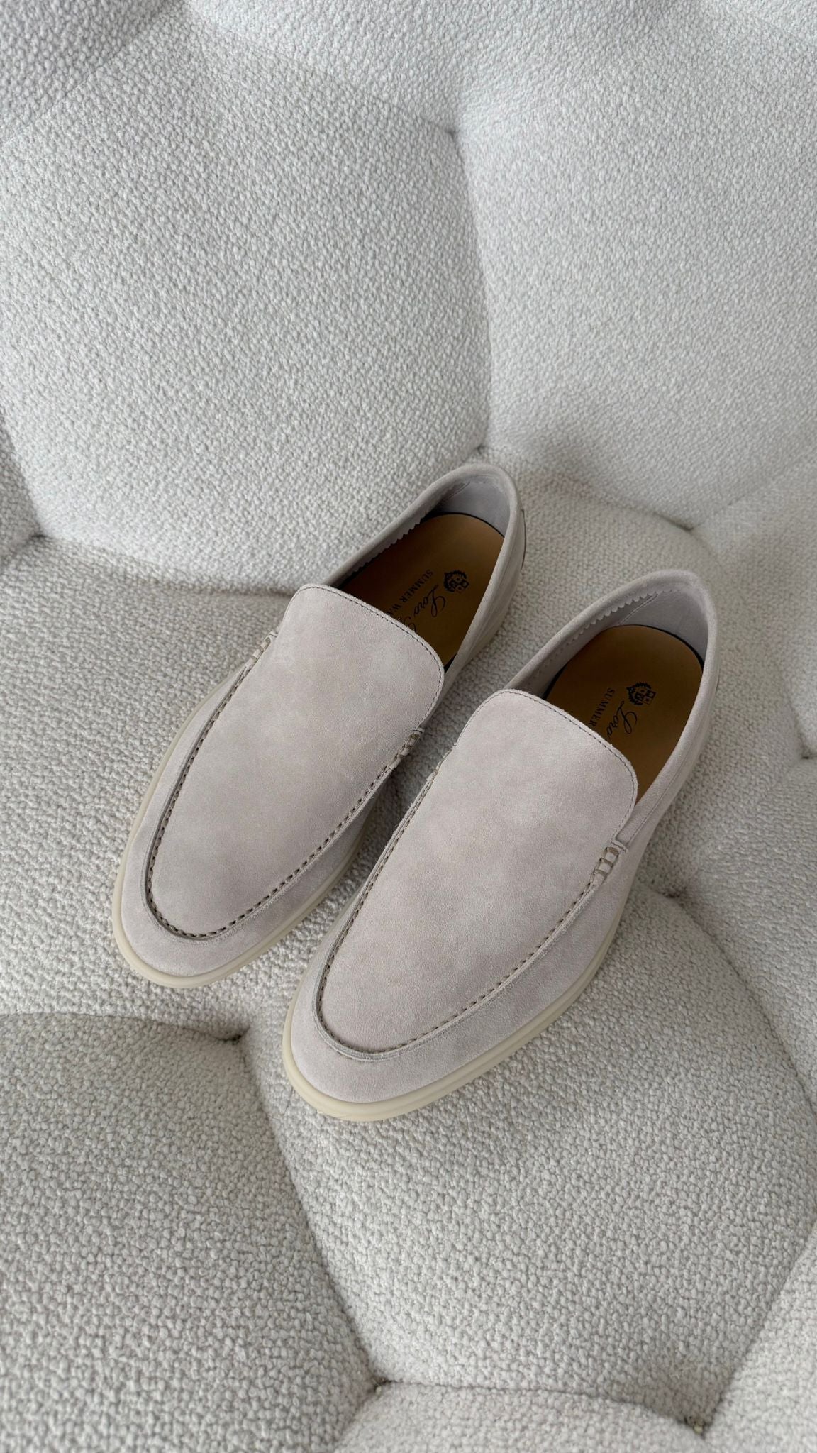 Loro Piana Summer Walk Loafer Suede Classic Beige