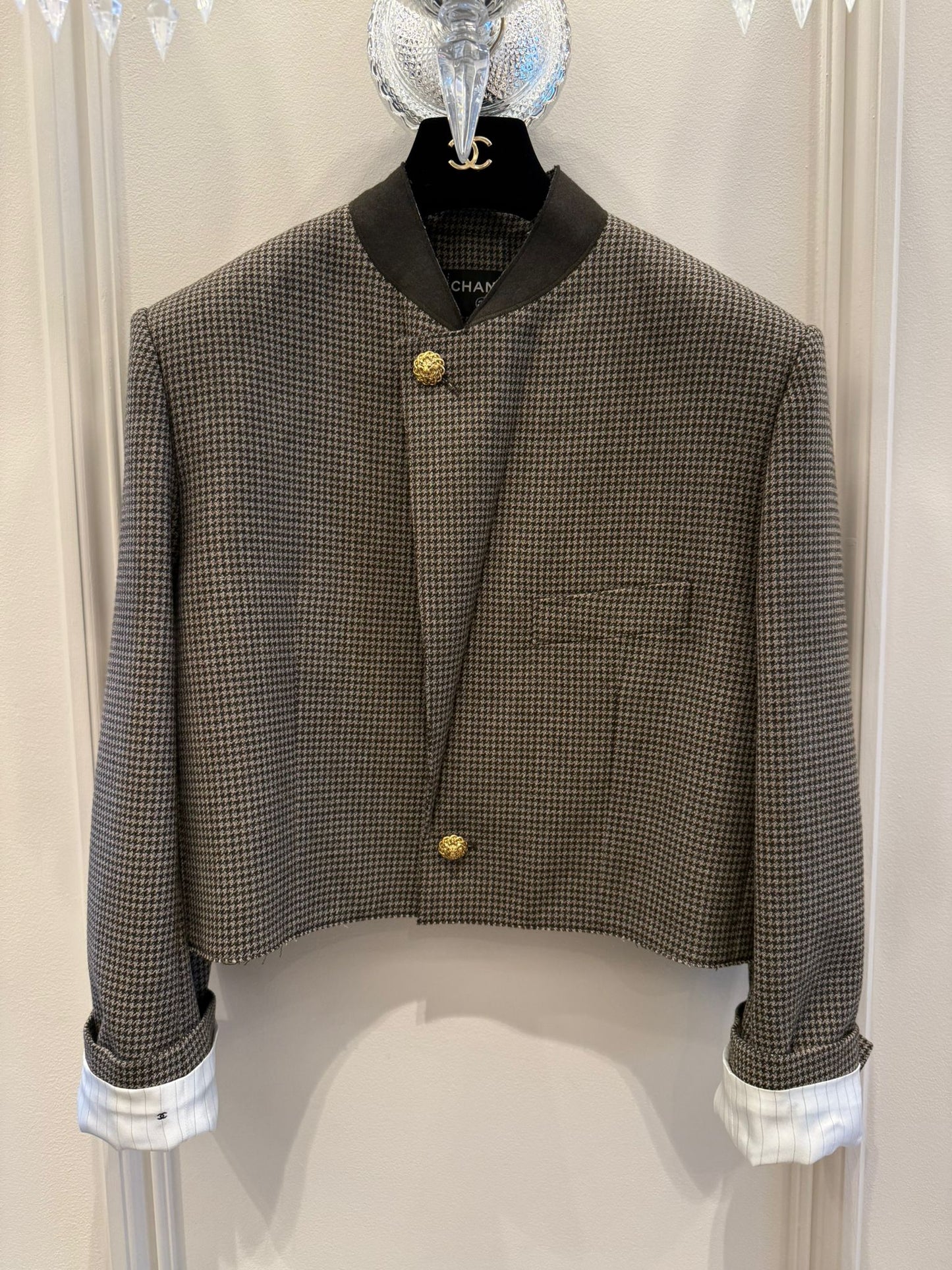 Chanel Spring Summer 2026 Jacket Wool Cloth Brown & Ecru