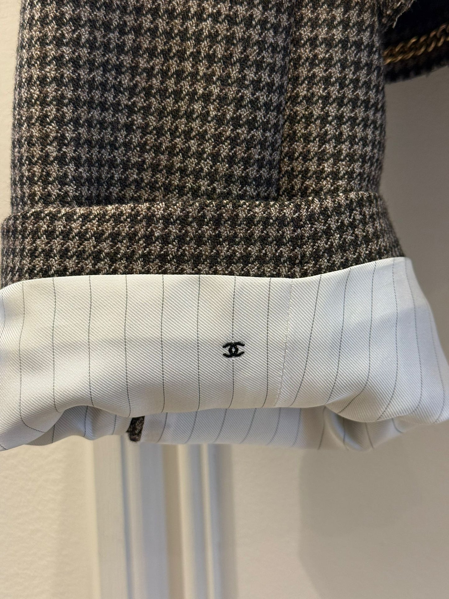 Chanel Spring Summer 2026 Jacket Wool Cloth Brown & Ecru