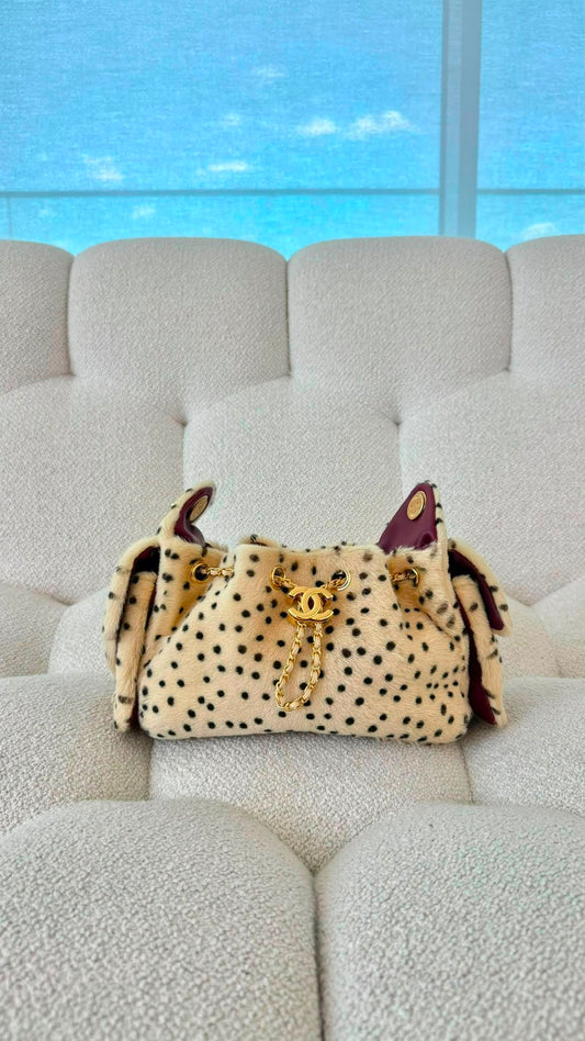 Chanel 25 Mini Handbag Lambskin & Gold-Tone Metal Light Beige & Black (Ref AS5631 B24745 UB200)
