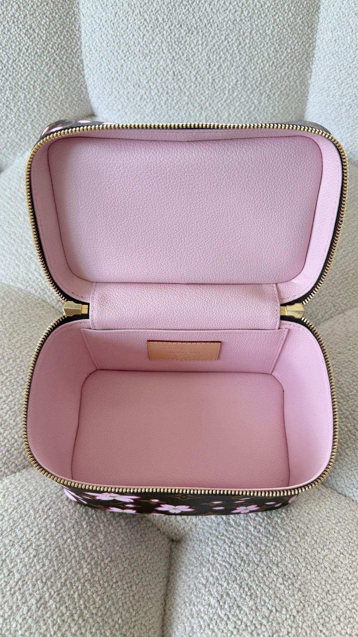 Louis Vuitton x Takashi Murakami “Cherry Blossom” Nice Mini Toiletry Bag Monogram Coated Canvas GHW